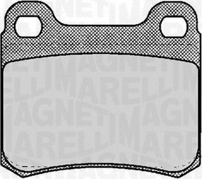 Magneti Marelli 363916060306 - Тормозные колодки, дисковые, комплект autospares.lv