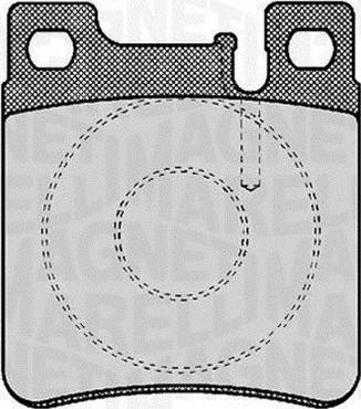 Magneti Marelli 363916060303 - Тормозные колодки, дисковые, комплект autospares.lv