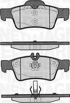 Magneti Marelli 363916060316 - Тормозные колодки, дисковые, комплект autospares.lv