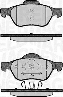 Magneti Marelli 363916060384 - Тормозные колодки, дисковые, комплект autospares.lv