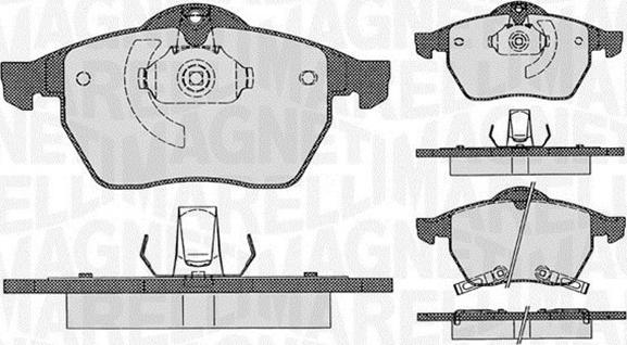 Magneti Marelli 363916060386 - Тормозные колодки, дисковые, комплект autospares.lv