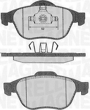 Magneti Marelli 363916060383 - Тормозные колодки, дисковые, комплект autospares.lv