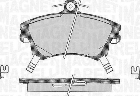 Magneti Marelli 363916060335 - Тормозные колодки, дисковые, комплект autospares.lv