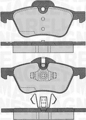 Magneti Marelli 363916060332 - Тормозные колодки, дисковые, комплект autospares.lv