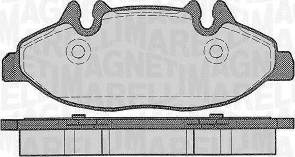 Magneti Marelli 363916060329 - Тормозные колодки, дисковые, комплект autospares.lv