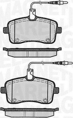 Magneti Marelli 363916060376 - Тормозные колодки, дисковые, комплект autospares.lv