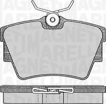 Magneti Marelli 363916060370 - Тормозные колодки, дисковые, комплект autospares.lv