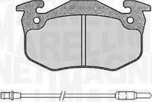 Magneti Marelli 363916060378 - Тормозные колодки, дисковые, комплект autospares.lv