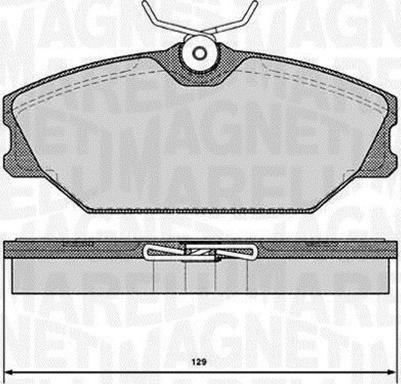 Magneti Marelli 363916060377 - Тормозные колодки, дисковые, комплект autospares.lv