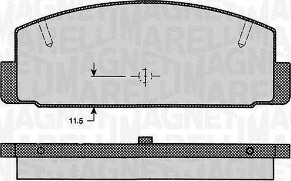 Magneti Marelli 363916060294 - Тормозные колодки, дисковые, комплект autospares.lv