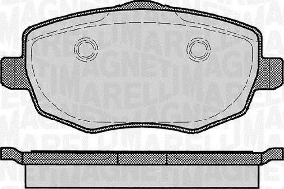 Magneti Marelli 363916060291 - Тормозные колодки, дисковые, комплект autospares.lv