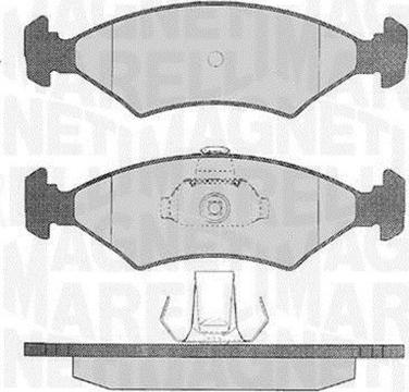 Magneti Marelli 363916060248 - Тормозные колодки, дисковые, комплект autospares.lv