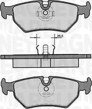 Magneti Marelli 363916060242 - Тормозные колодки, дисковые, комплект autospares.lv