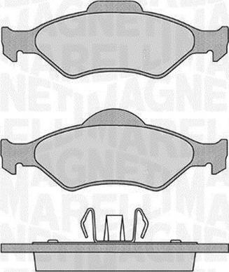 Magneti Marelli 363916060251 - Тормозные колодки, дисковые, комплект autospares.lv