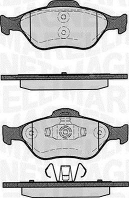 Magneti Marelli 363916060252 - Тормозные колодки, дисковые, комплект autospares.lv