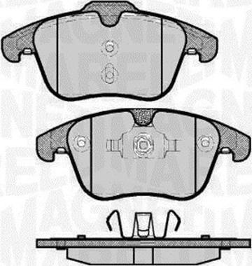 Magneti Marelli 363916060263 - Тормозные колодки, дисковые, комплект autospares.lv