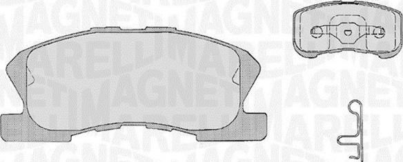 Magneti Marelli 363916060209 - Тормозные колодки, дисковые, комплект autospares.lv