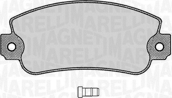 Magneti Marelli 363916060212 - Тормозные колодки, дисковые, комплект autospares.lv