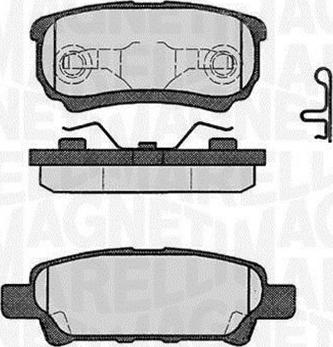 Magneti Marelli 363916060285 - Тормозные колодки, дисковые, комплект autospares.lv