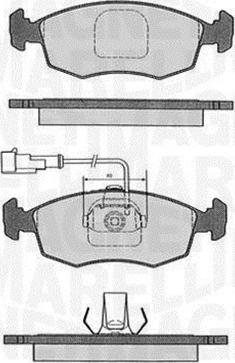 Magneti Marelli 363916060232 - Тормозные колодки, дисковые, комплект autospares.lv