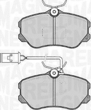 Magneti Marelli 363916060226 - Тормозные колодки, дисковые, комплект autospares.lv