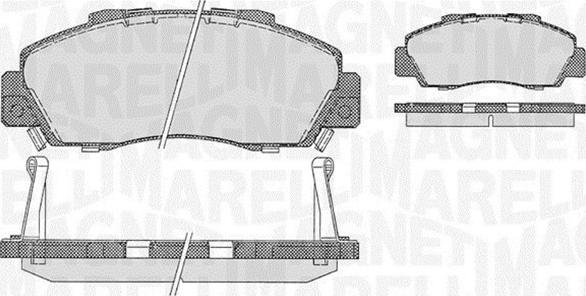 Magneti Marelli 363916060274 - Тормозные колодки, дисковые, комплект autospares.lv