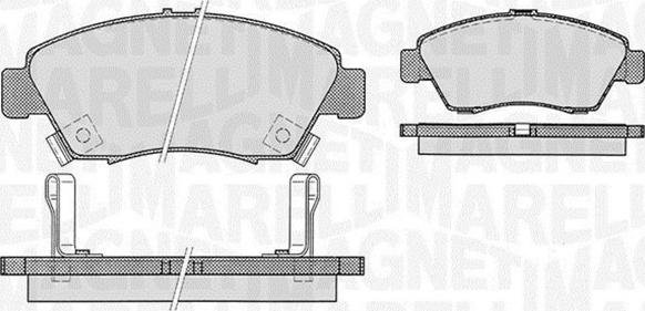 Magneti Marelli 363916060275 - Тормозные колодки, дисковые, комплект autospares.lv