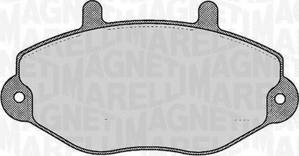 Magneti Marelli 363916060270 - Тормозные колодки, дисковые, комплект autospares.lv