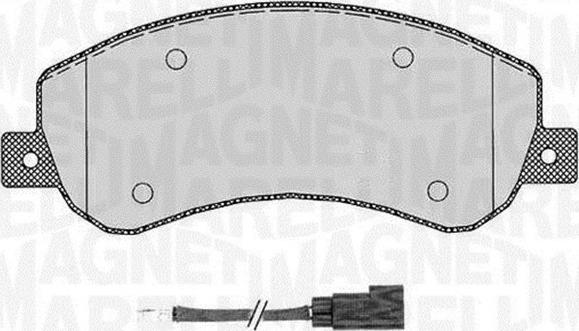 Magneti Marelli 363916060272 - Тормозные колодки, дисковые, комплект autospares.lv