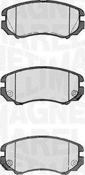 Magneti Marelli 363916060277 - Тормозные колодки, дисковые, комплект autospares.lv