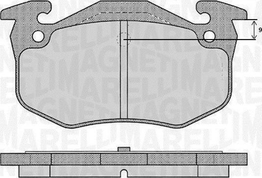 Magneti Marelli 363916060790 - Тормозные колодки, дисковые, комплект autospares.lv