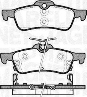 Magneti Marelli 363916060798 - Тормозные колодки, дисковые, комплект autospares.lv