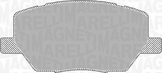 Magneti Marelli 363916060793 - Тормозные колодки, дисковые, комплект autospares.lv