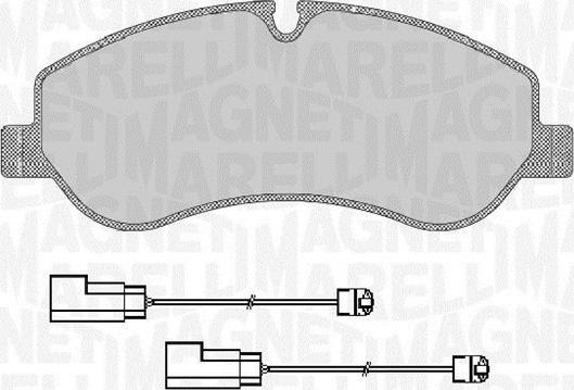 Magneti Marelli 363916060741 - Тормозные колодки, дисковые, комплект autospares.lv