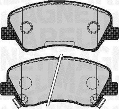 Magneti Marelli 363916060766 - Тормозные колодки, дисковые, комплект autospares.lv