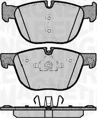 Magneti Marelli 363916060760 - Тормозные колодки, дисковые, комплект autospares.lv