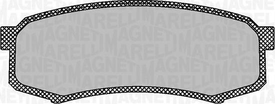 Magneti Marelli 363916060705 - Тормозные колодки, дисковые, комплект autospares.lv