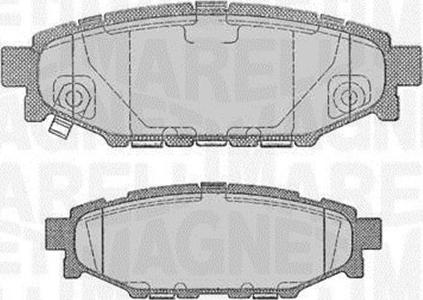 Magneti Marelli 363916060700 - Тормозные колодки, дисковые, комплект autospares.lv