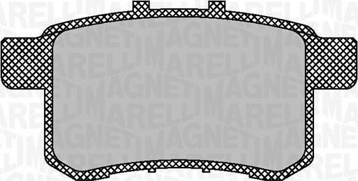 Magneti Marelli 363916060703 - Тормозные колодки, дисковые, комплект autospares.lv