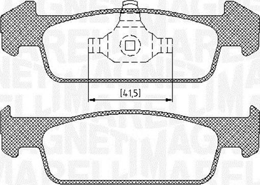 Magneti Marelli 363916060718 - Тормозные колодки, дисковые, комплект autospares.lv