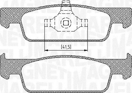 Magneti Marelli 363916060717 - Тормозные колодки, дисковые, комплект autospares.lv