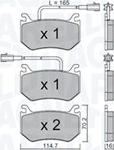 Magneti Marelli 363916061196 - Тормозные колодки, дисковые, комплект autospares.lv