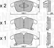 Magneti Marelli 363916061192 - Тормозные колодки, дисковые, комплект autospares.lv