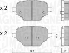 Magneti Marelli 363916061220 - Тормозные колодки, дисковые, комплект autospares.lv