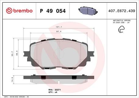 Magneti Marelli 363700449054 - Тормозные колодки, дисковые, комплект autospares.lv