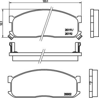 4U Autoparts 37592KI - Тормозные колодки, дисковые, комплект autospares.lv