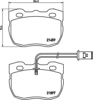 Zimmermann 21459.170.1 - Тормозные колодки, дисковые, комплект autospares.lv