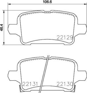 Magneti Marelli 363700459090 - Тормозные колодки, дисковые, комплект autospares.lv