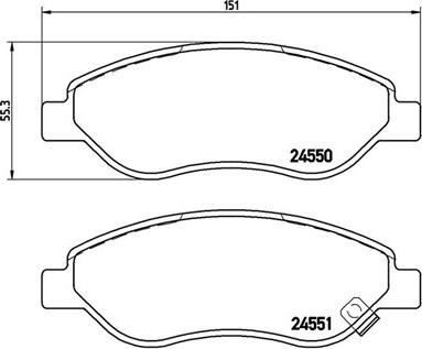 Magneti Marelli 363700459053 - Тормозные колодки, дисковые, комплект autospares.lv