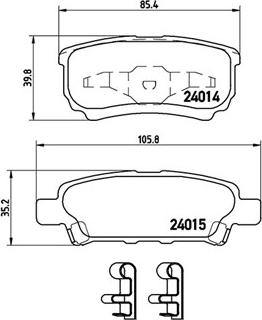 Magneti Marelli 363700454034 - Тормозные колодки, дисковые, комплект autospares.lv